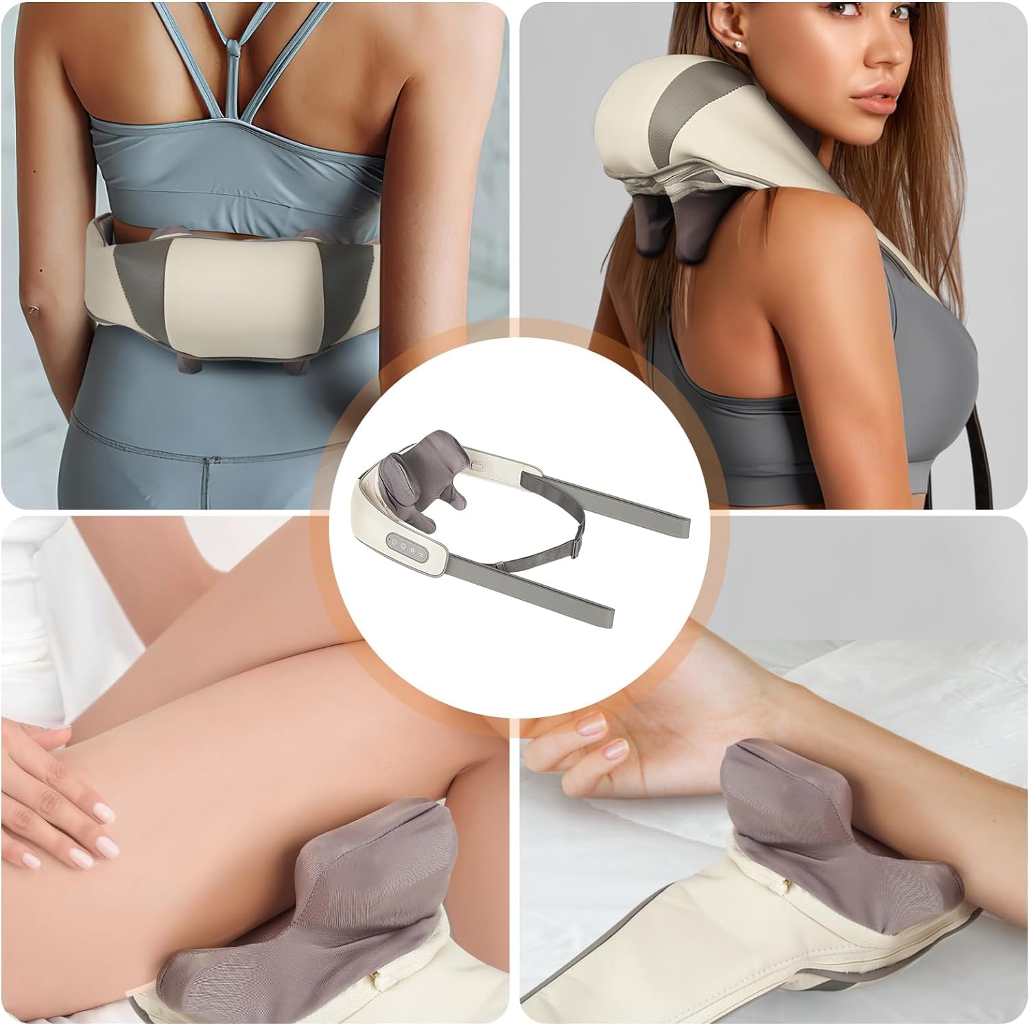 Calyrex Neck Massager with Heat, Electric Deep Tissue 6D Kneading Massage, Cordless Shiatsu Neck and Back Massage Pillow for Neck, Shoulder and Leg Pain Relief, Gifts for Men Women Calyrex Neck Massager with Heat, Electric Deep Tissue 6D Kneading Massage, Cordless Shiatsu Neck and Back Massage Pillow for Neck, Shoulder and Leg Pain Relief, Gifts for Men Women