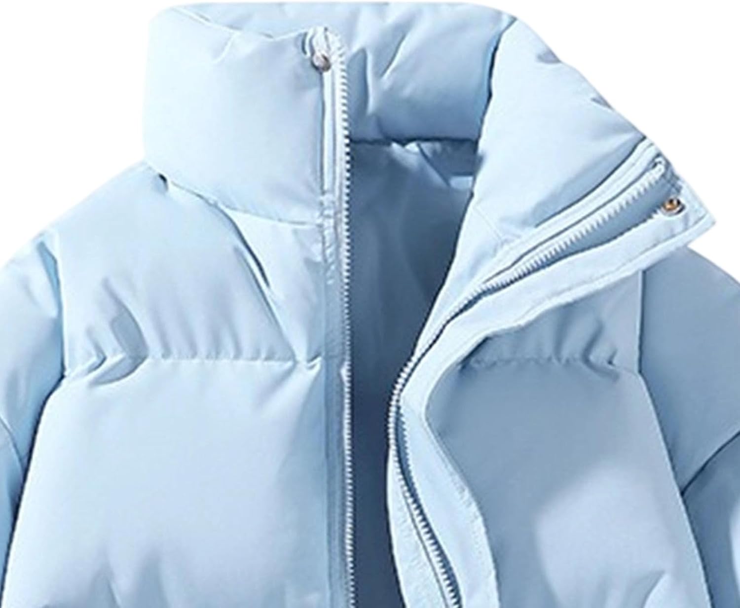 Maiyifu-GJ Men's Lightweight Puffer Jacket Winter Warm Padded Coat Windproof Thicken Quilted Down Coat Outerwear