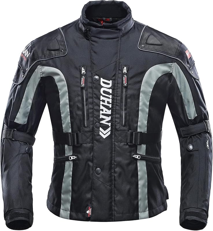 All-season Motorcycle Jacket for Men Armor CE Level 1 Certified Windproof 600D Oxford Riding Jacket for Adventure