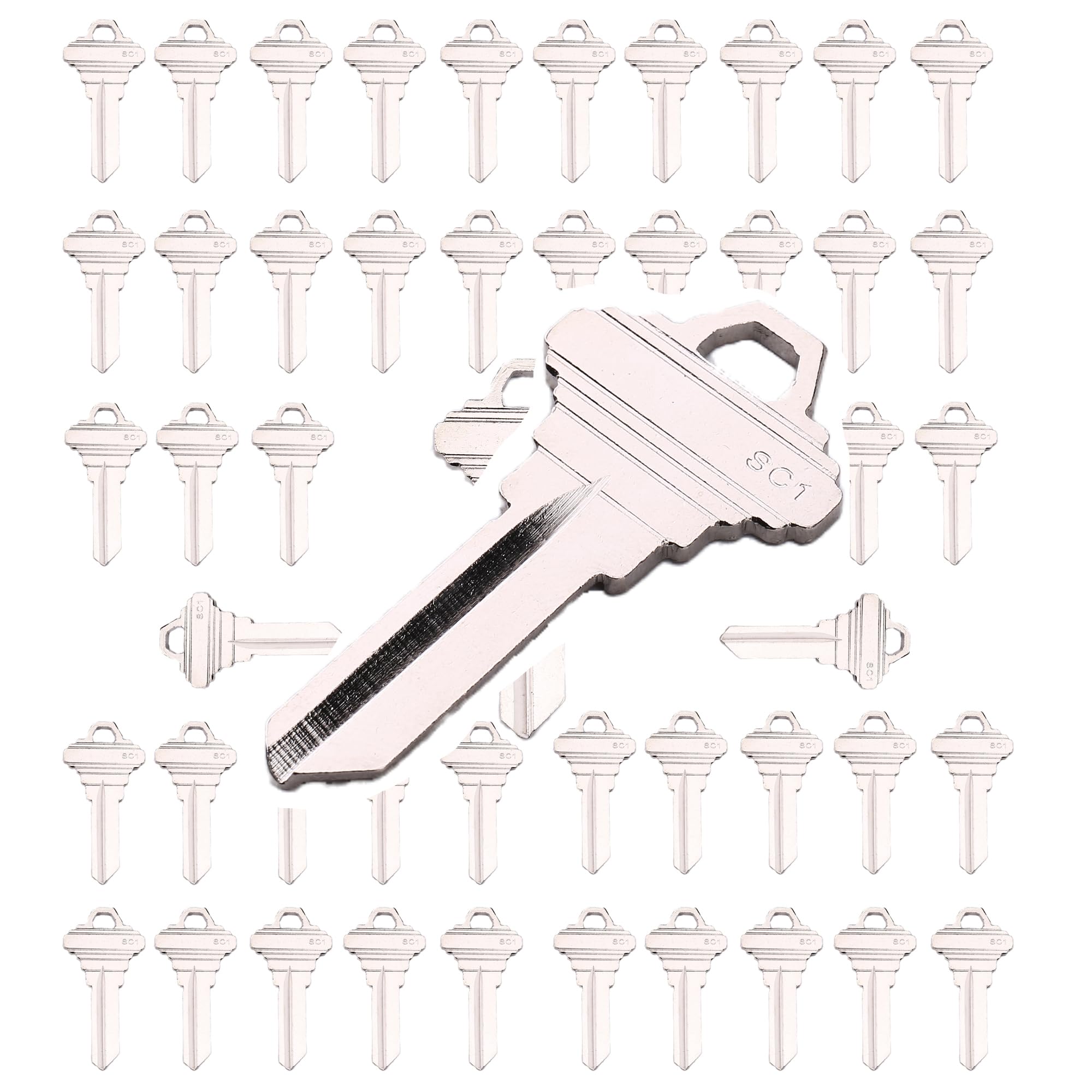 Chiavi Grezze SC1 (confezione Da 50) In Ottone/nichel - Foto 11