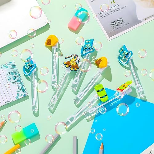 Vista 48 de 30 piezas de burbujas para fiesta, mini varitas de burbujas, tubo para hacer temas a granel, bolsas de regalo, premios, regalo de cumpleaños