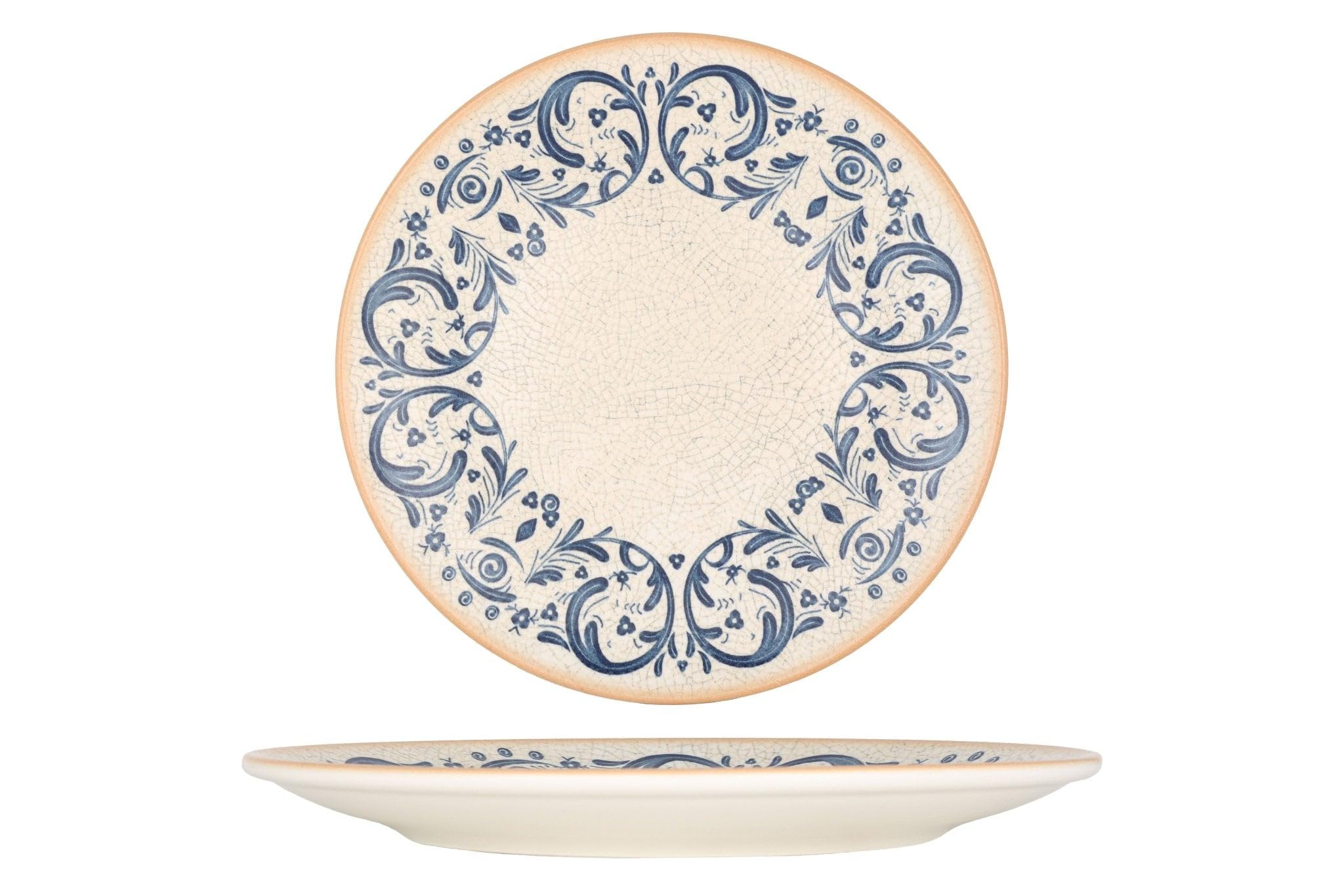 Bonna Assiette à dîner - Viento - Porcelaine - 27 cm - lot de 6