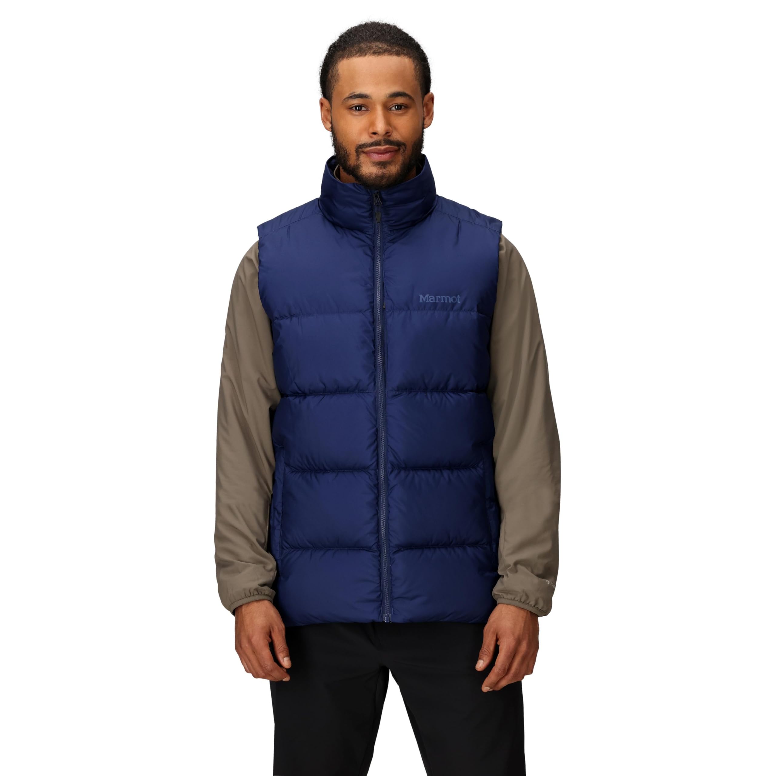 Marmot Uomo Guides Down Vest, Gilet leggero in piuma, caldo puffy invernale, cappotto trapuntato idrorepellente, gilet funzionale antivento, giacca outdoor impacchettabile, Arctic Navy, M