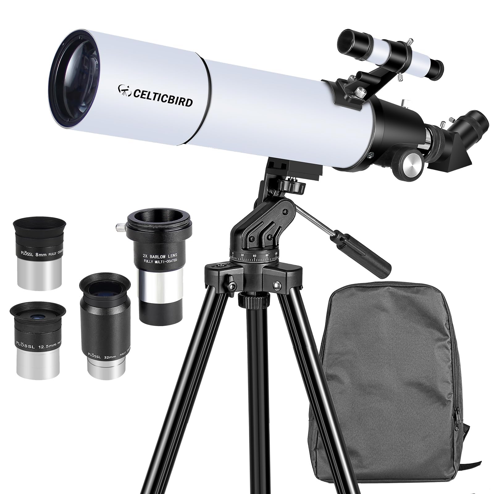 Amazon.com : 80mm Aperture 600 Refractor Telescope for Adults