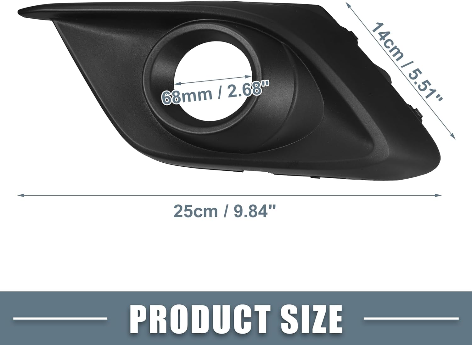 Front Left Right Fog Light Grille Cover Trim No.BHR150C21A/BJS850C11 for Mazda 3 2014 2015 2016 1 Pair