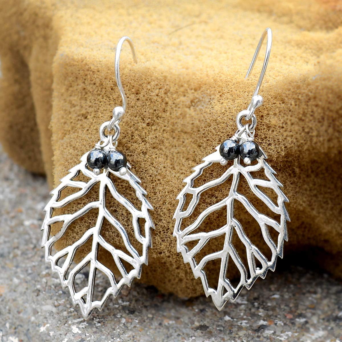 925 Sterling Silver Hematite Dangle Drop Earring For Women & Girls Fashion Earring