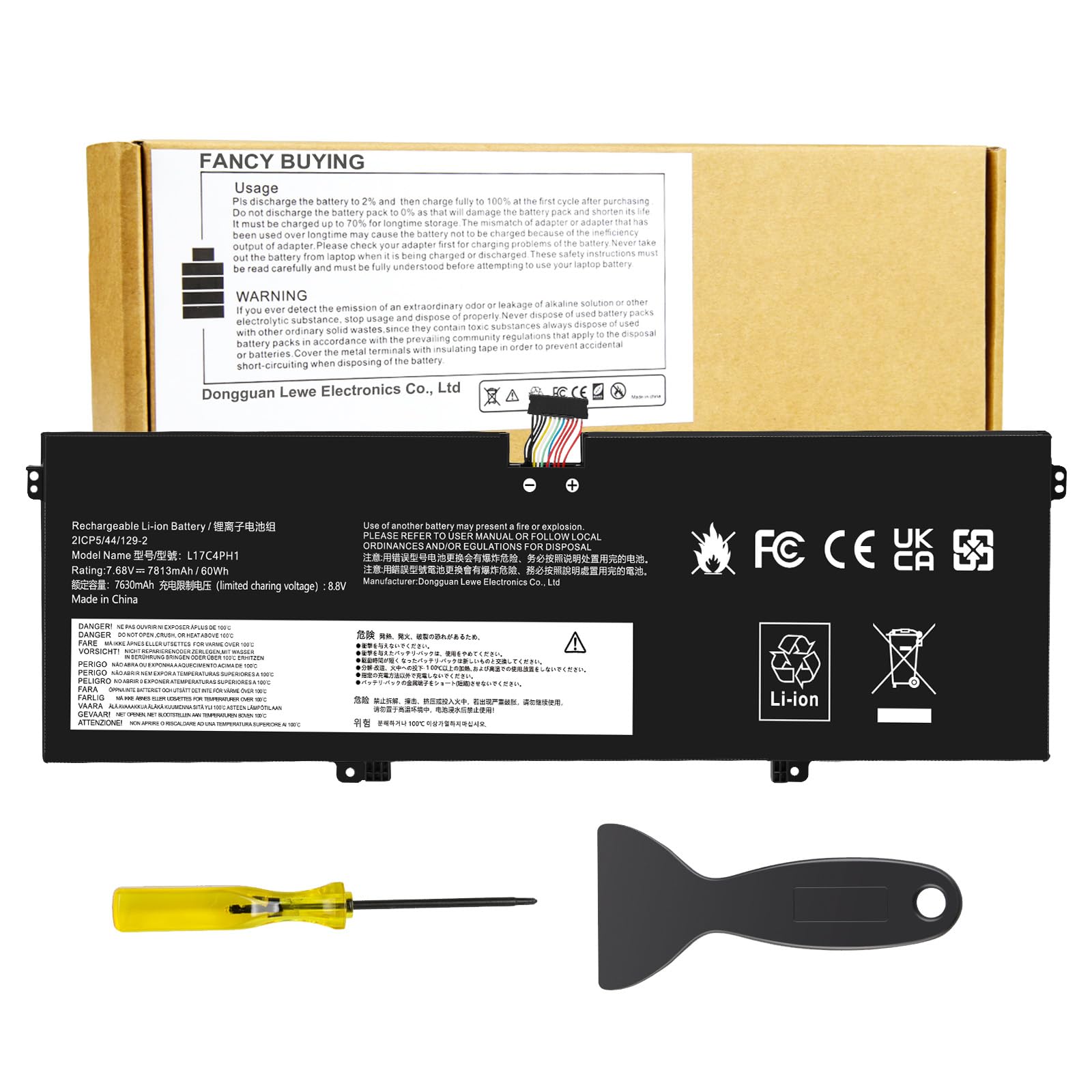 L17C4PH1 L17M4PH1 L17M4PH2 L17L4PH2 Laptop Battery for Lenovo Yoga 7 Pro Pro-13IKB C930 C930-13 C930-13IK C930-13IKB C930-131KB 930-13IKB-81EQ 81C4 81EQ Series 5B10Q82425 5B10Q82426 5B10Q82427