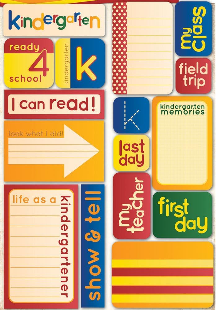Reminisce Making The Grade Quote Sticker, Kindergarten