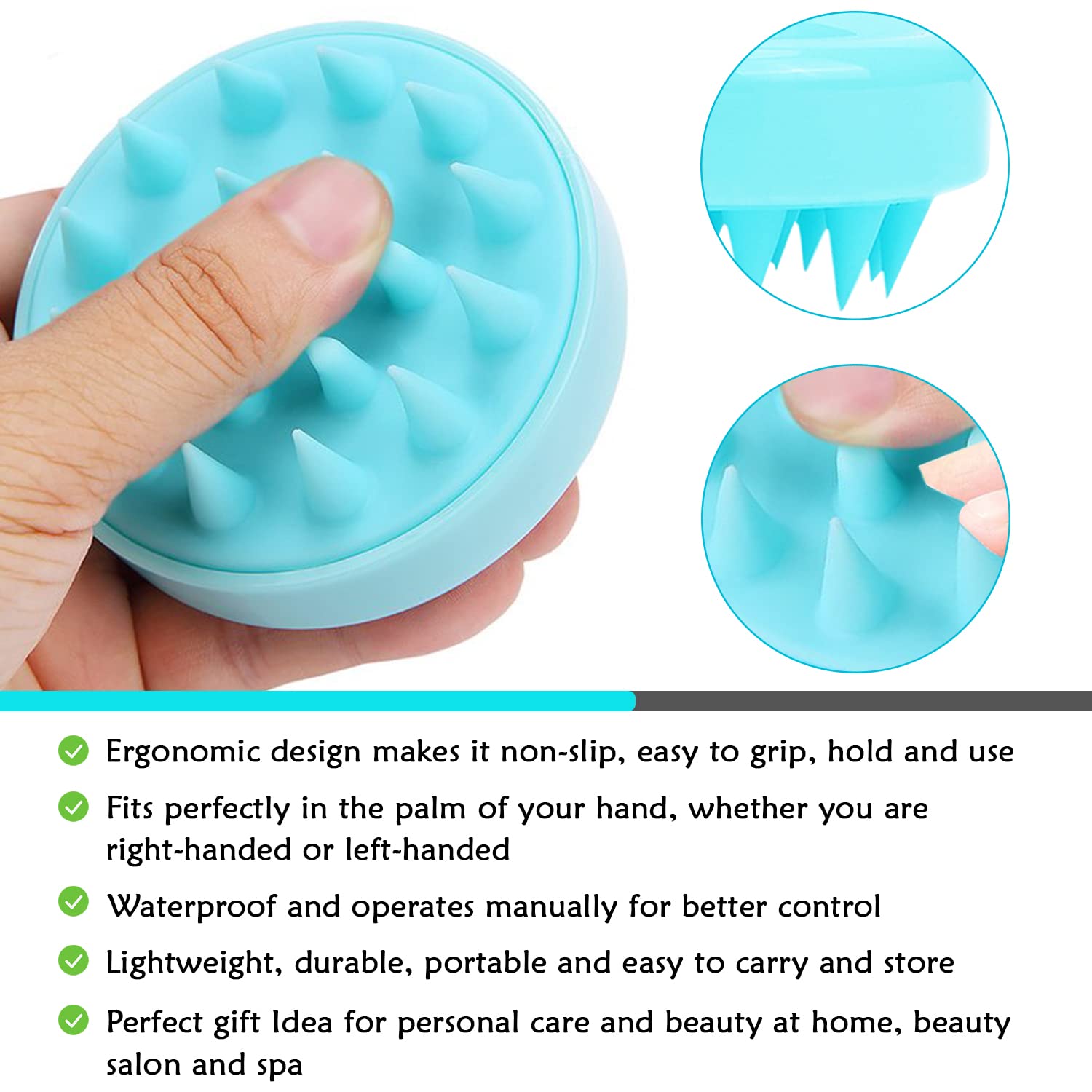 TAU Shampoo Brush and Dermaplaning Tool Set – Silicone Bristles Scalp Massager for Wet and Dry Shampoo – 3 Pcs Face Razors for Women – Ultimate Skin Care Tools for Home Use (Hot Pink) : Beauty & Personal Care