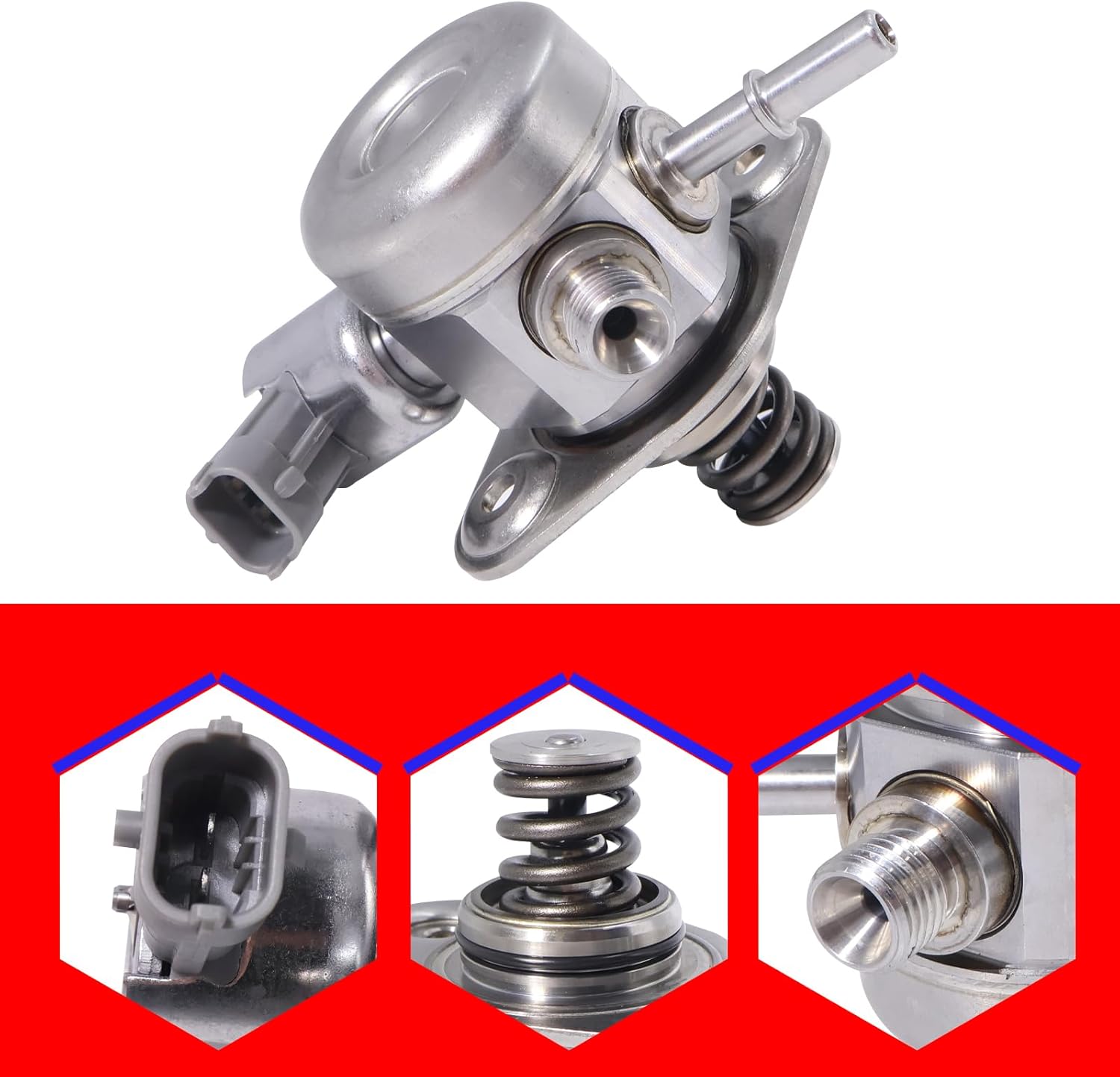 SMMS 35320-2B130 High Pressure Fuel Pump for Hyundai, for Kia, for Rio, for Soul, for Accent, for Veloster 1.6L 2011-2013, Replace OE: 35320-2B100