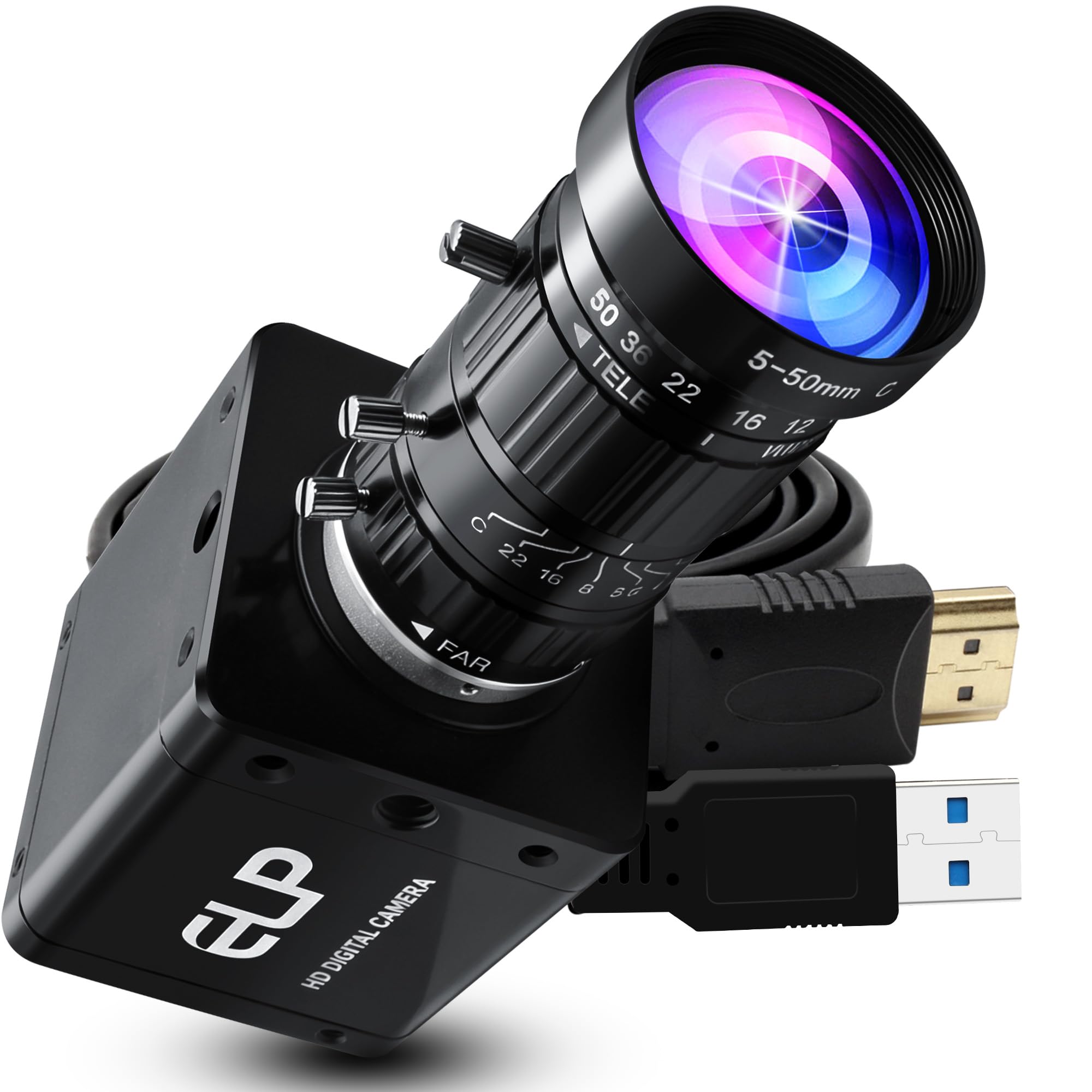 Amazon.co.jp: ELP 4K 60fps USB3.0 HDMIカメラ 手動ズーム ウェブ