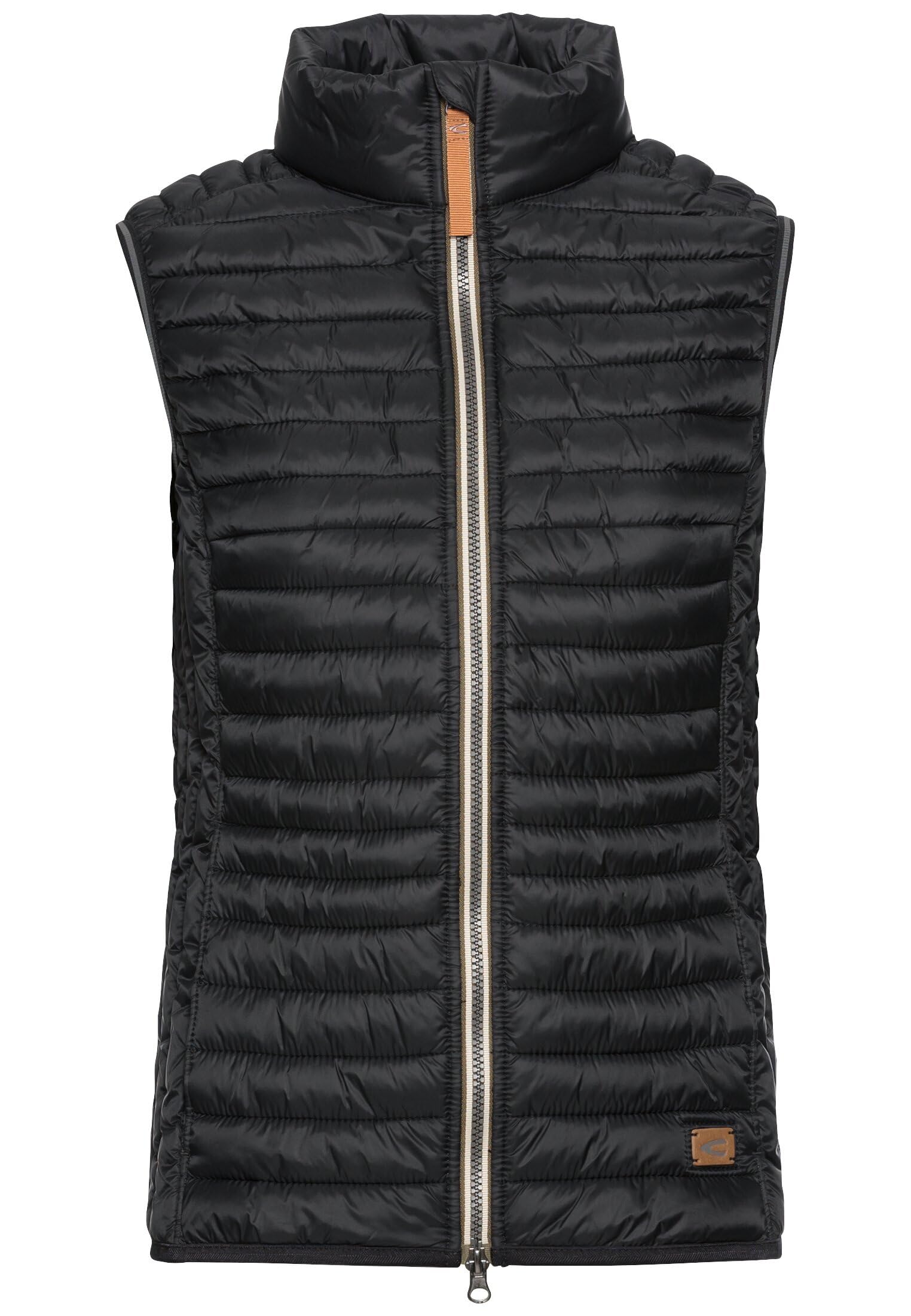 camel active Damen Steppweste aus recyceltem Polyamid Schwarz