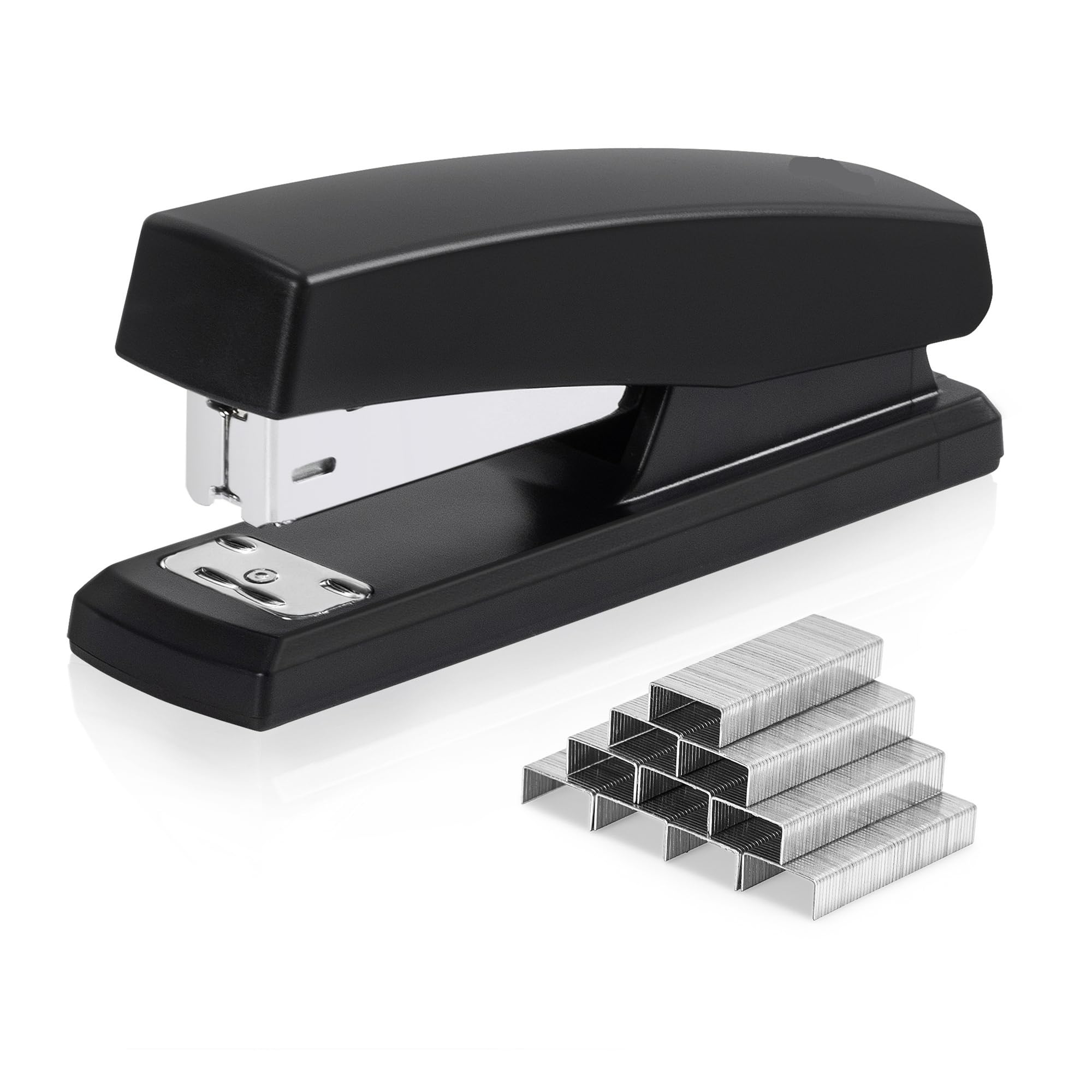 Robuster Hefter mit 1 Heftklammern und 20 Blatt Kapazität for Schreibwaren im Büro(Black)