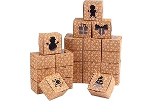 CCINEE Christmas Brown Cardboard Bakery Boxes