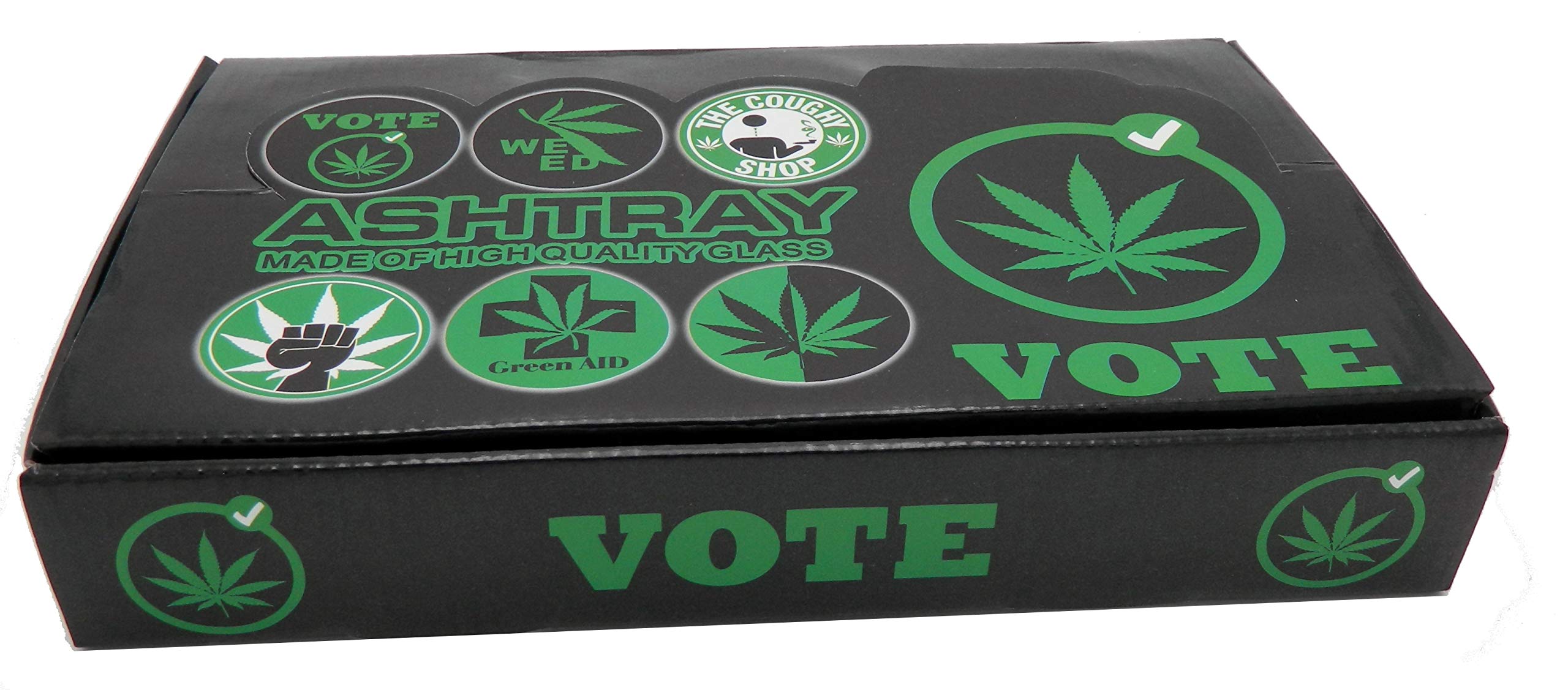 Amazon.co.jp: マリファナリーフガラス灰皿 – 投票Legalization 420
