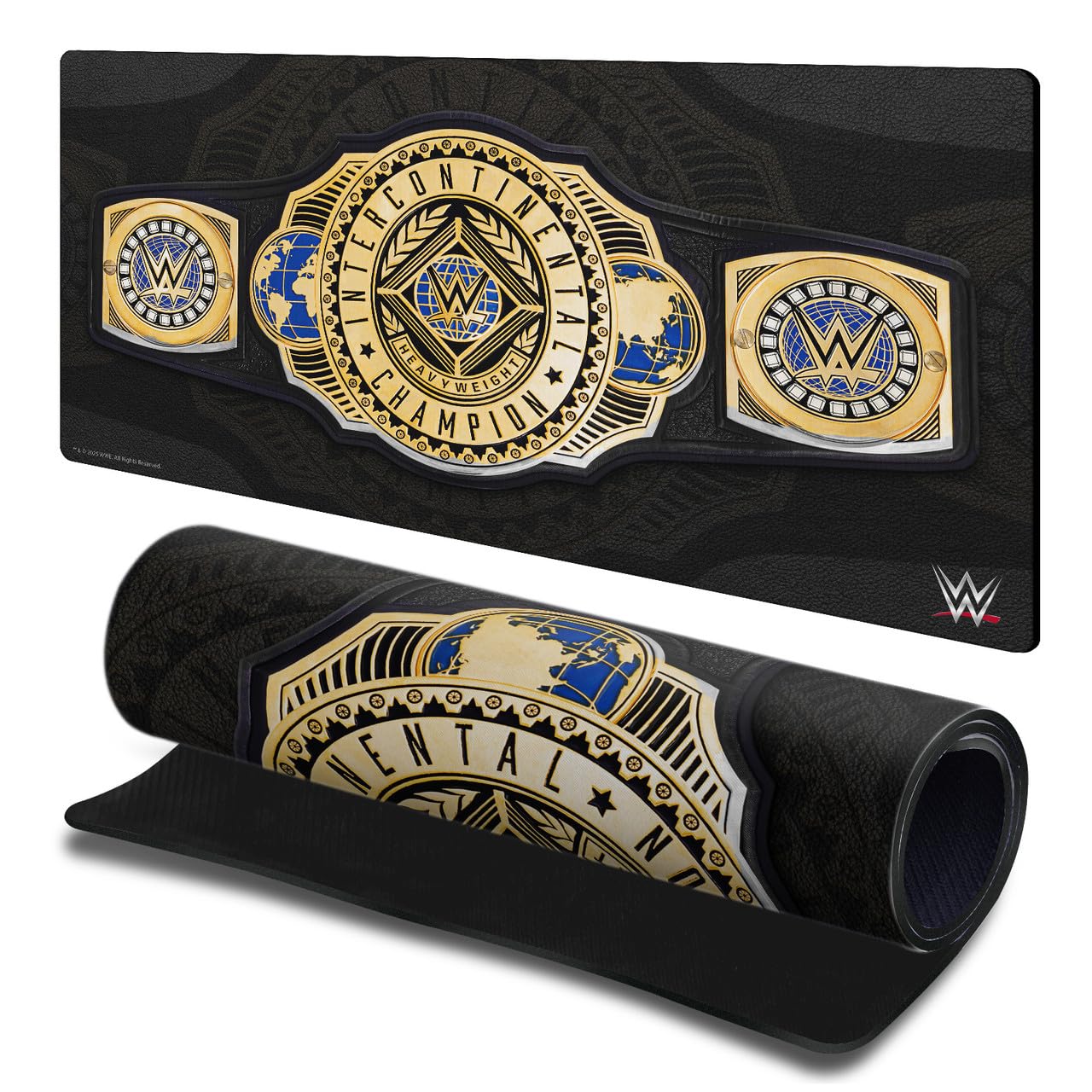 Head Case Designs Officially Licensed WWE Intercontinental Championship Title Belts Gaming Office Desk PC Keyboard Mouse Mat Pad 23.62 x 11.81 x 0.12 inches (600 x 300 mm) - L