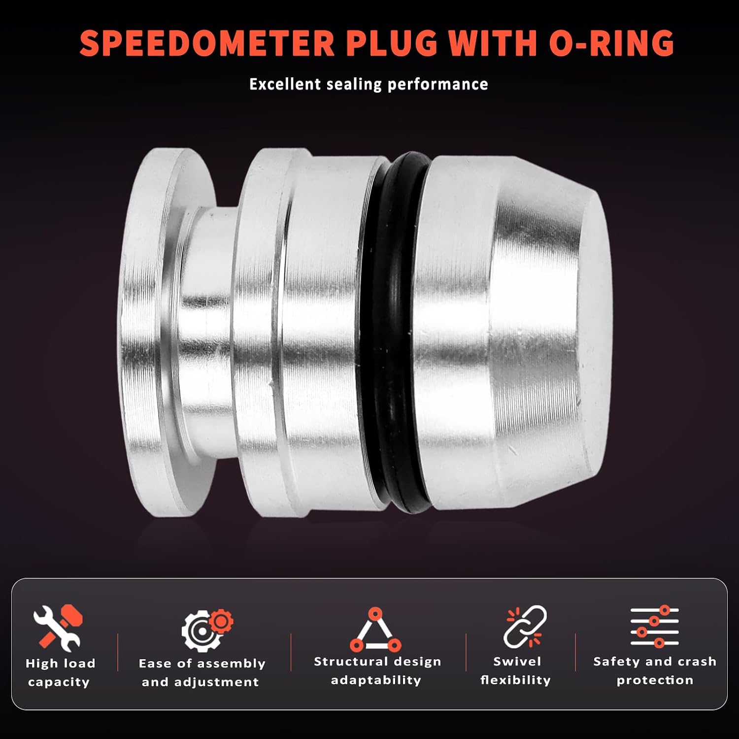 Kick Down Detent Cable Block Off Plug Removal Eliminato Speedometer Gear Sleeve Housing Compatible with All TH350 transmissions