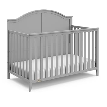 Graco Wilfred 5-in-1 Convertible Crib, Pebble Gray