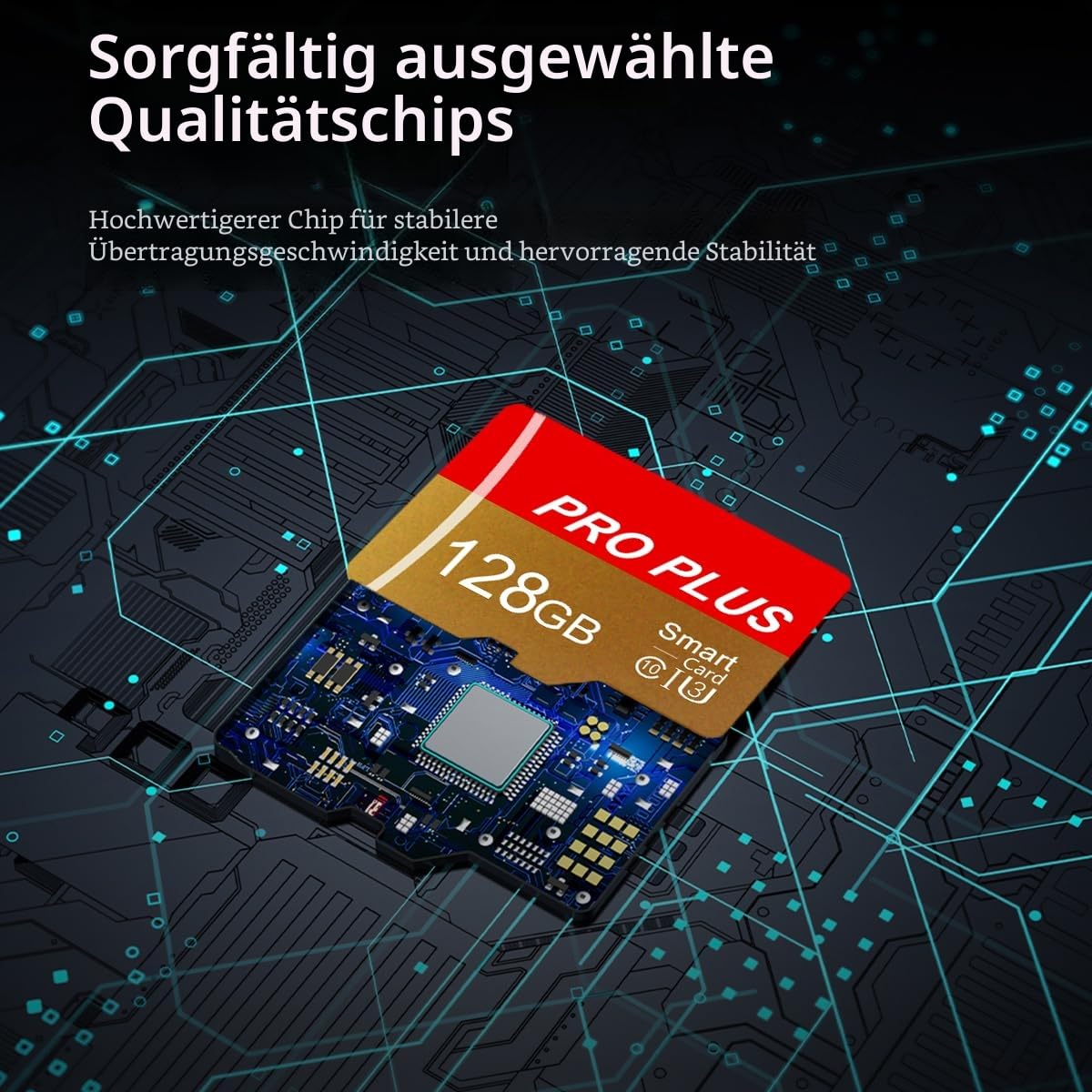 Speicherkarte 128GB UHS-I C10 A1 TF Card with Adapter