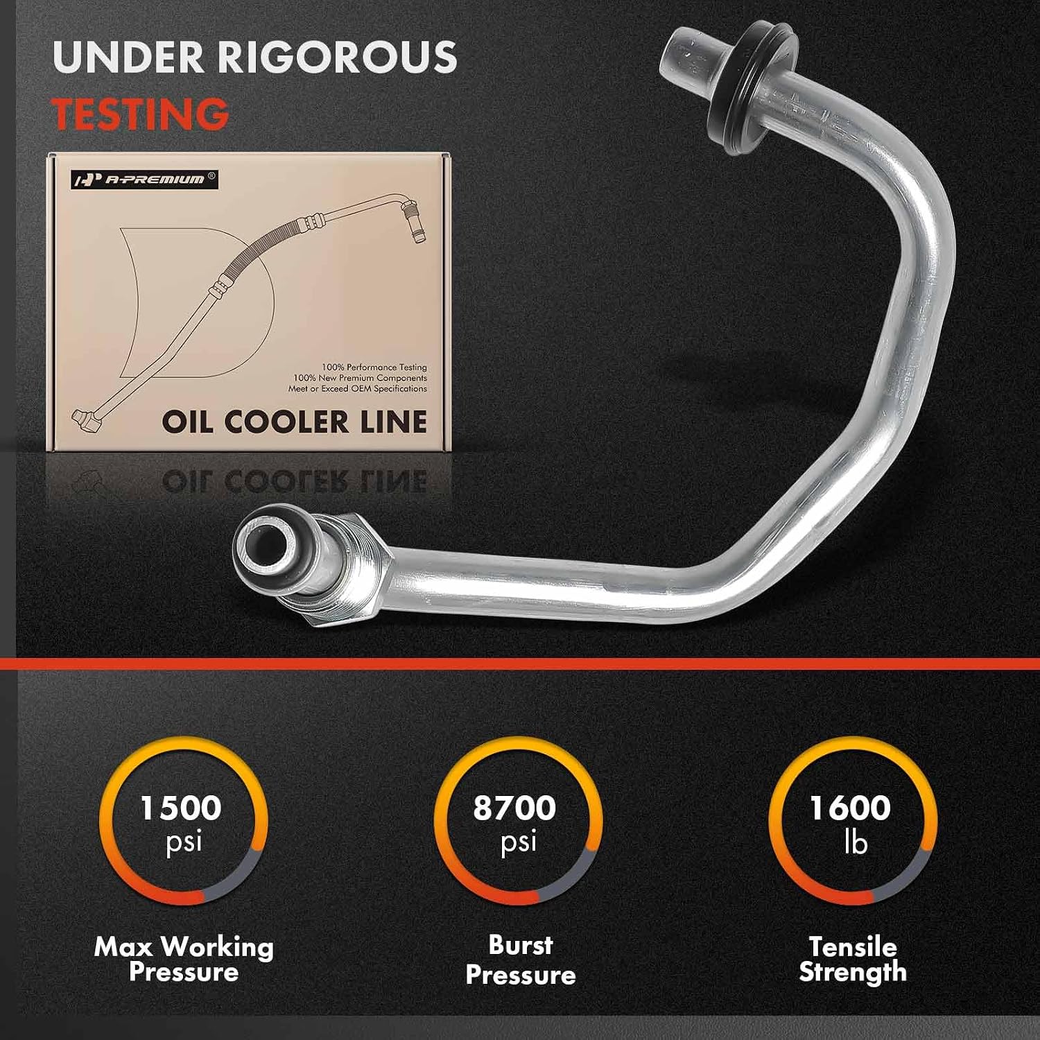 A-Premium Automatic Transmission Oil Cooler Line Hose Assembly Compatible with Jeep MK Series Compass, Patriot, 2007-2017