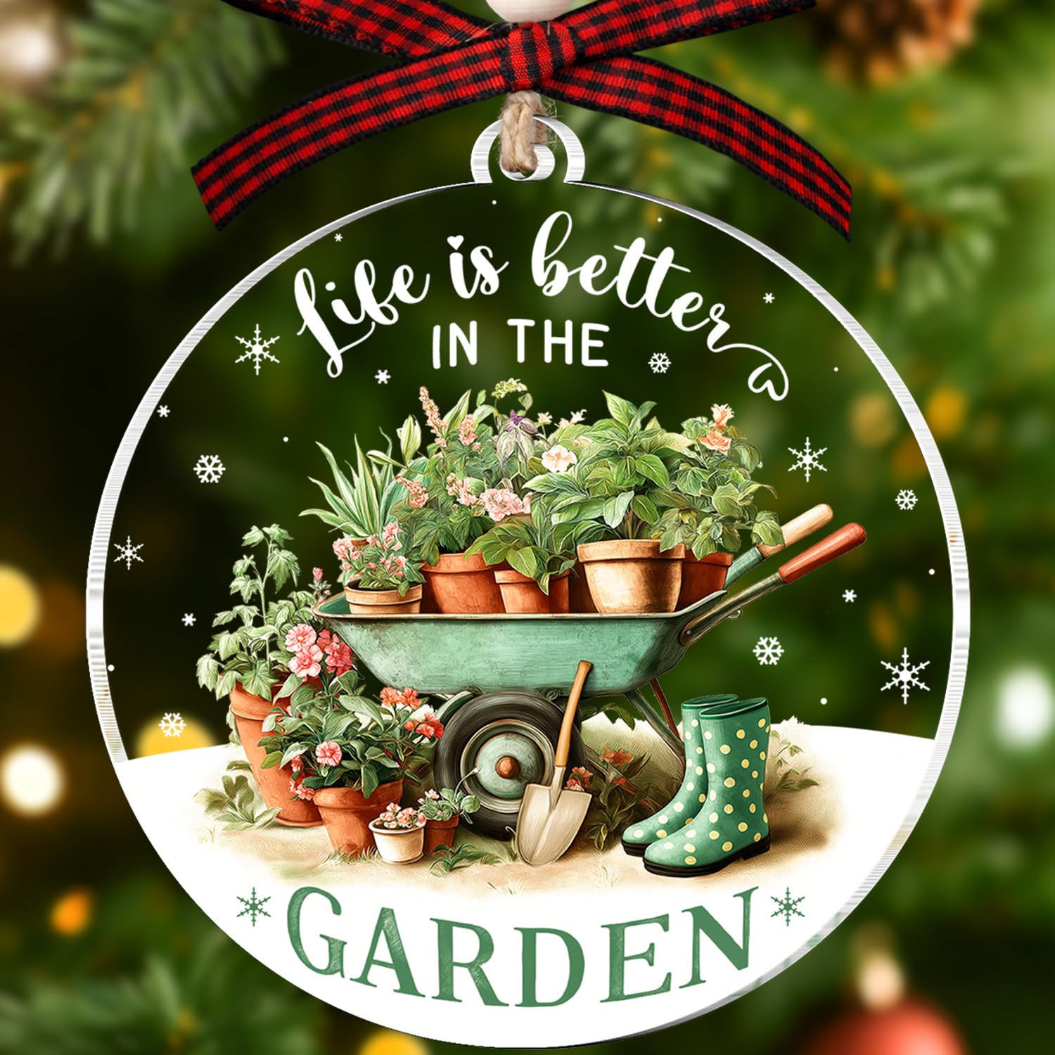 Décoration de jardinage pour sapin de Noël robuste et durable