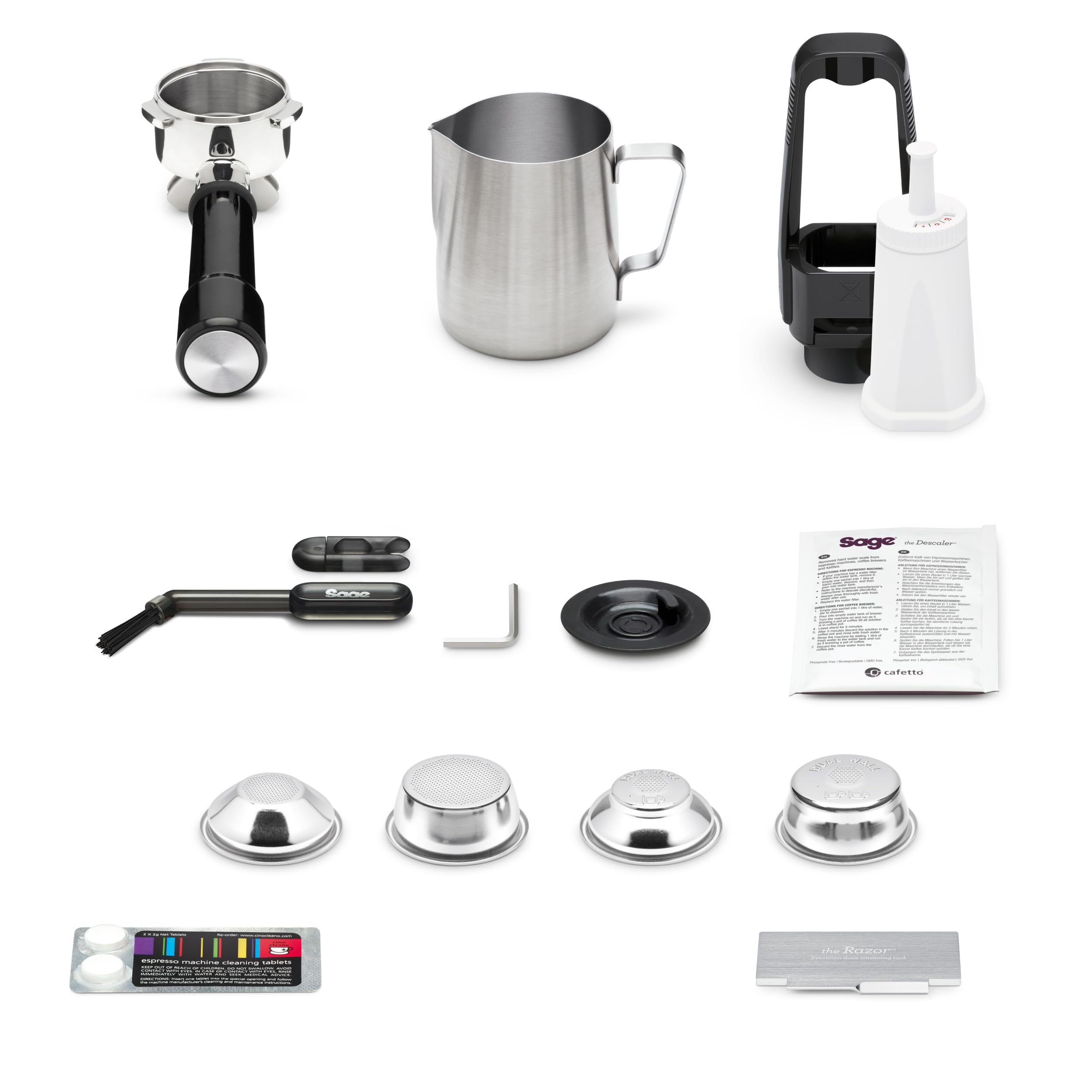 Sage - The Barista Express Impress - Kaffeemaschine mit manuellem Milchaufschäumer & integriertem Mahlwerk - Intelligente Dosierung, 25 Mahlgradeinstellungen - Schwarzer Trüffel
