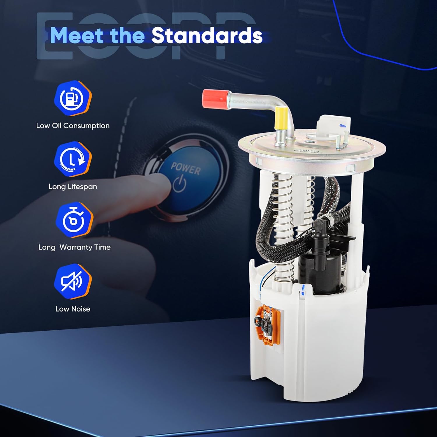 ECCPP Fuel Pump Assembly E3707M Compatible with Buick Rainier for Chevy SSR Trailblazer for GMC Envoy for Isuzu Ascender for Saab 9-7X 2005 2006 2007 L6 4.2L V8 5.3L 6.0L