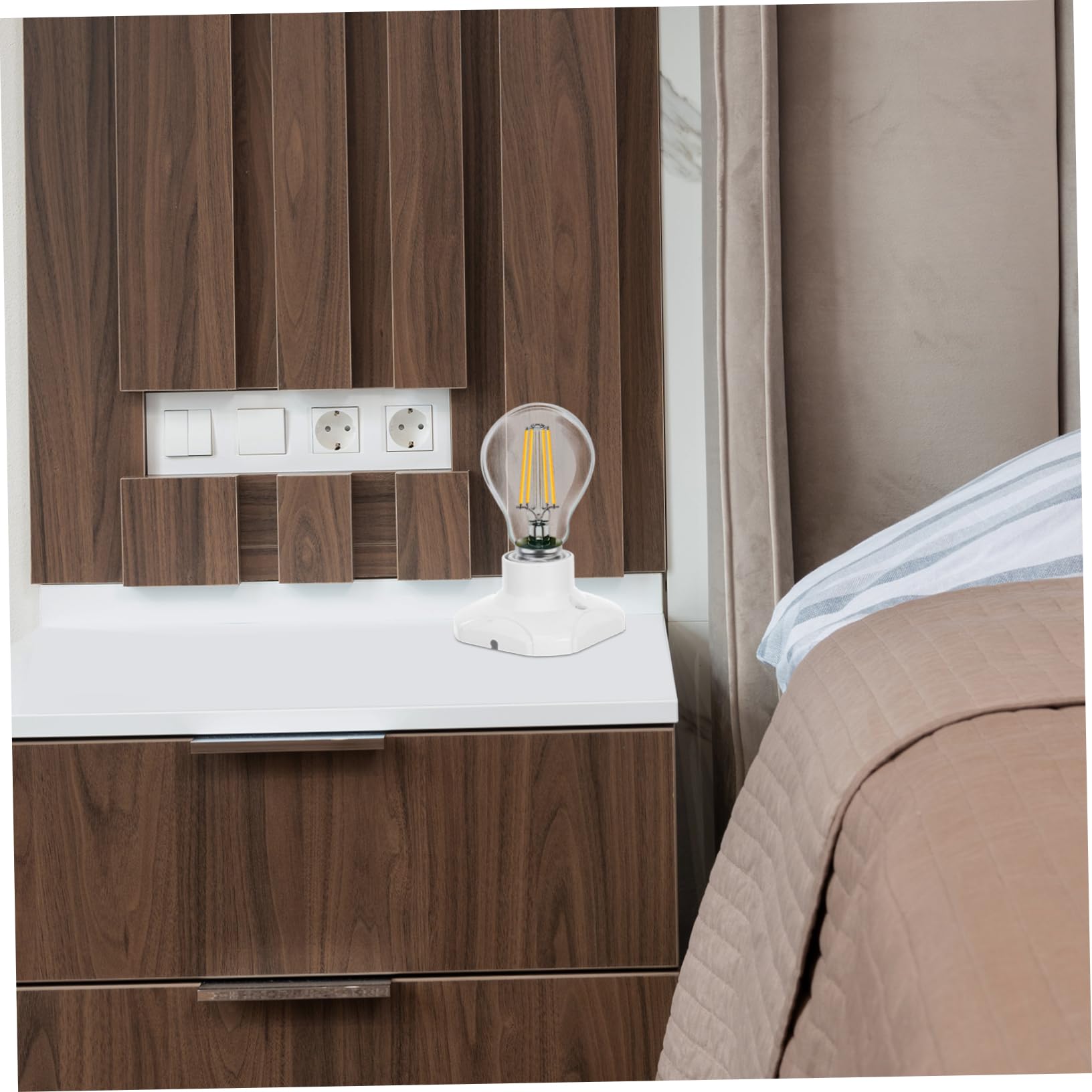 Lot de 20 Douille de Lampe Haute Puissance E27, Base Céramique 250v