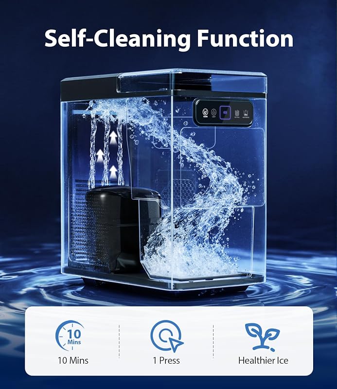 SenCre Nugget Ice Maker 40lbs/Day Countertop Ice Makers Chewable Pellet Ice image 4
