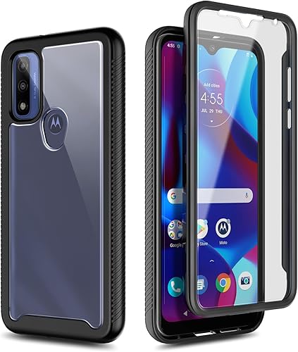 Miniatura 5 de NZND Funda para Motorola Moto G Pure con protector de pantalla integrado, protector de cuerpo completo a prueba de golpes, resistente a los impactos