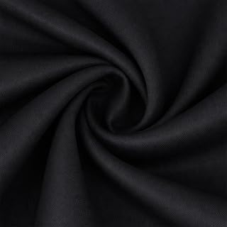 Doogesound Black Speaker Grill Cloth 1.5m x 1m Acoustically Transparent Stereo Mesh Fabric for Speaker & Woofers