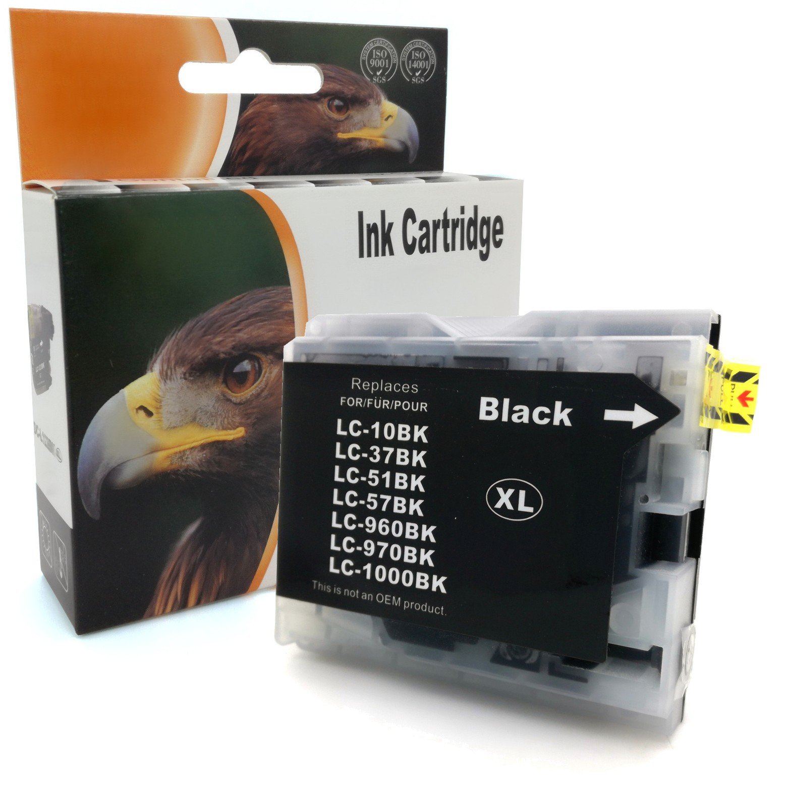 1 Cartucho De Tinta Negro Compatible Con Impresoras Tinta Brother LC-1000 DCP 130 330 350 357 540 560 680 750 770 FAX 1355 1360 1460 1560 MFC 240 3360 350 440 4 65 54 60 5480 5860 660 680 845 885