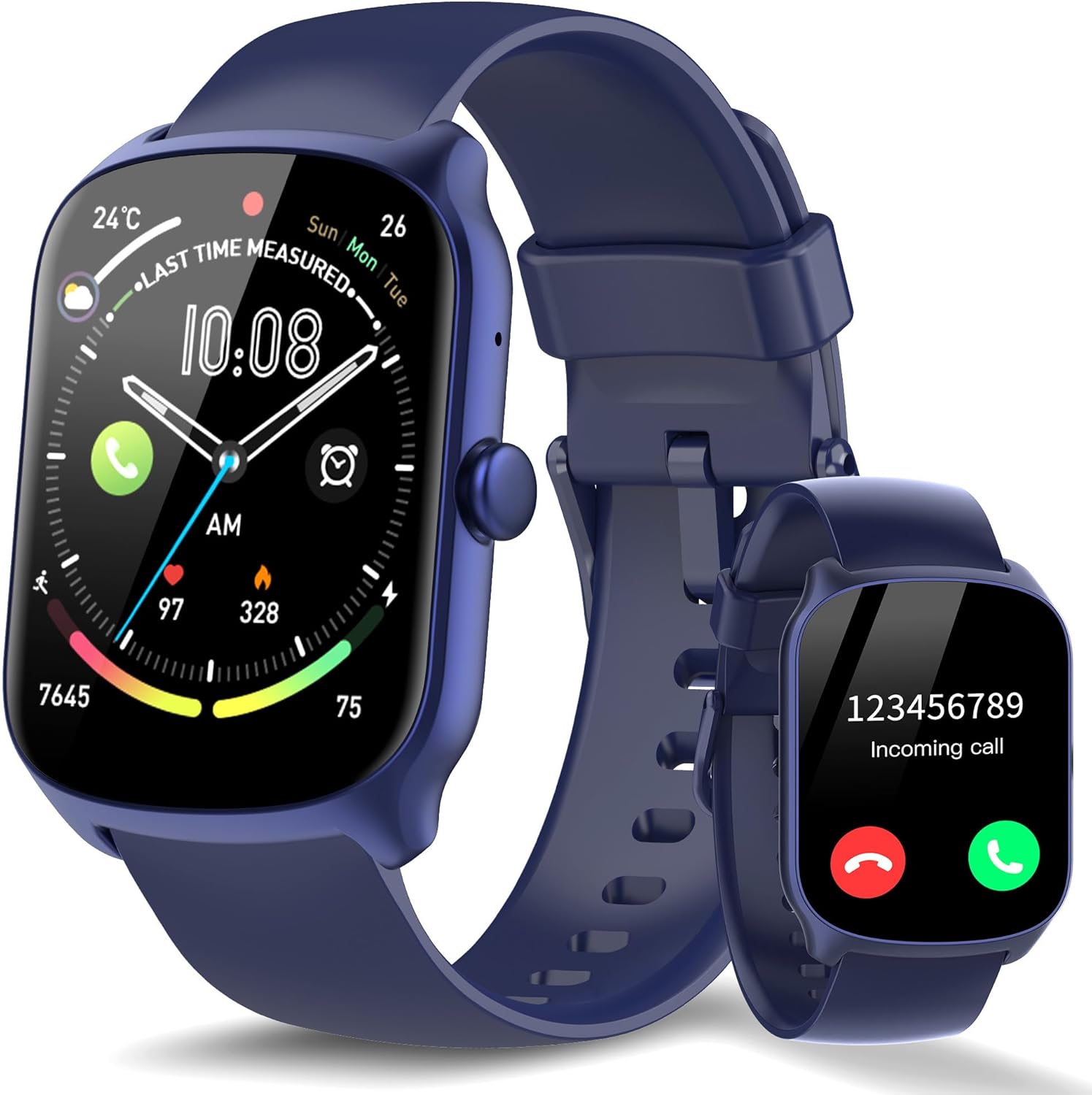 STECEi Smartwatch Hombre Mujer, Pantalla Curva HD de 1,95″, Reloj Intelig…