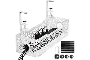 Cinati Upgraded Under Desk Cord Hider