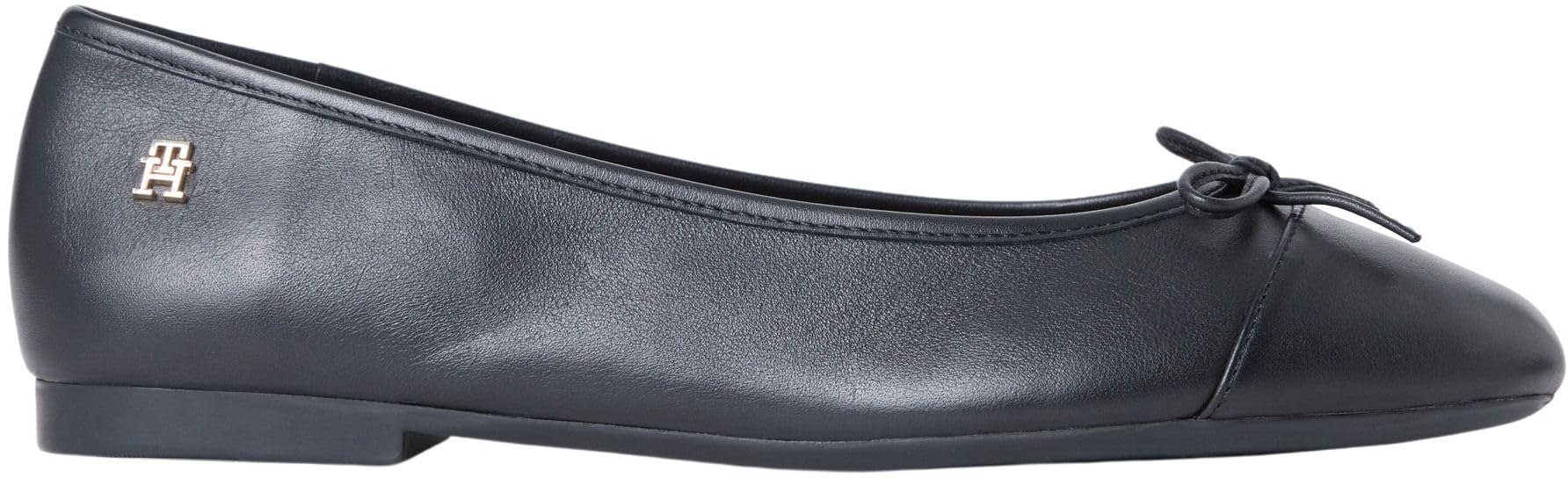 Tommy Hilfiger Damen Hilfiger Smooth Lthr Ballet Fw0fw09241Ballerinas