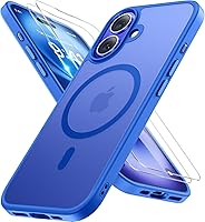 Vista 51 de Miracase - Funda magnética para iPhone 13 de 6.1 pulgadas (compatible con MagSafe) (con 2 protectores de pantalla), protección de grado militar