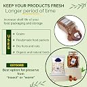 OXYSORB Oxygen Absorbers for Longer Shelflife and Freshness of Food (Pack of 50) Works in Mylar Bags, Mason Jars, and Vacuum Bags with Indicator and Vacuum Packed. (OXYSORB_50CC) gallery image