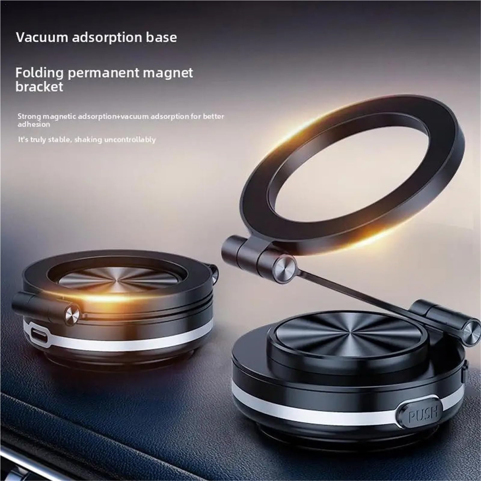 Accesorios Coche Porta Smartphone Supporto per Auto da Tavolo Portatile con Ventosa elettrica per Telefono Cellulare per Supporto Magnetico per Telefono a Vuoto