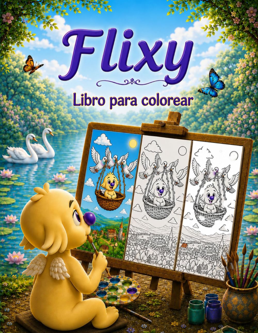 Flixy: Libro para colorear: Para niños – creatividad e imaginación (Flixy Coloring Books)