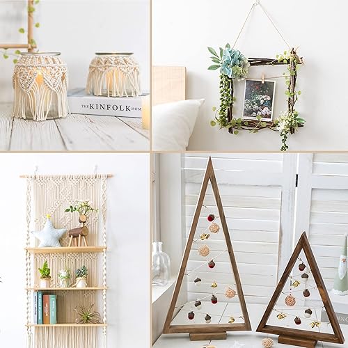 Vista 6 de Anvin 300 metros de cordel de yute natural de algodón Cordel de embalaje Cordel de panaderos Cordel beige Cordel para envolver Carniceros Arte