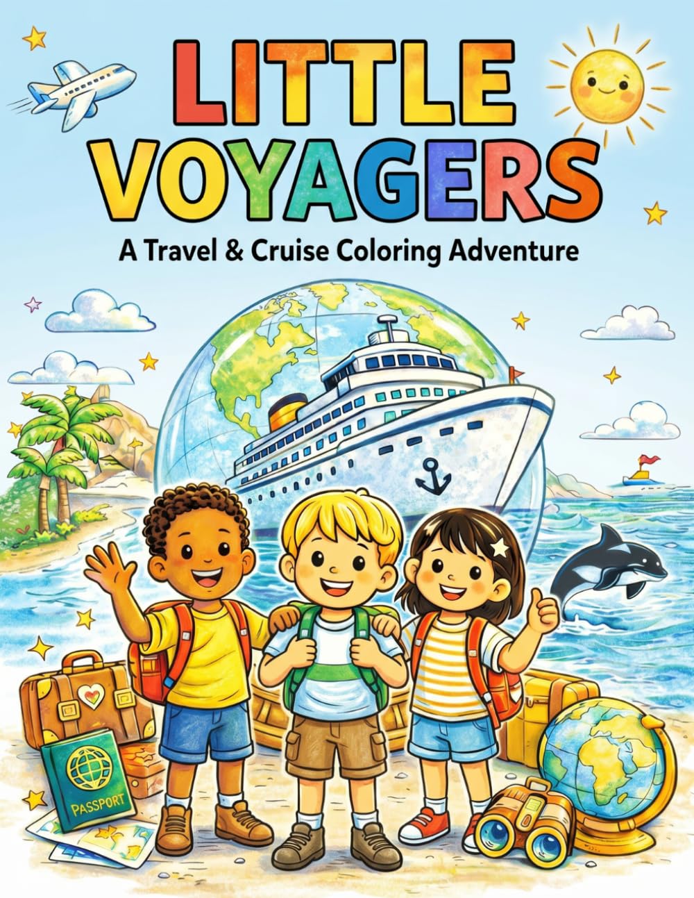 Little Voyagers: A Travel & Cruise Coloring Adventure