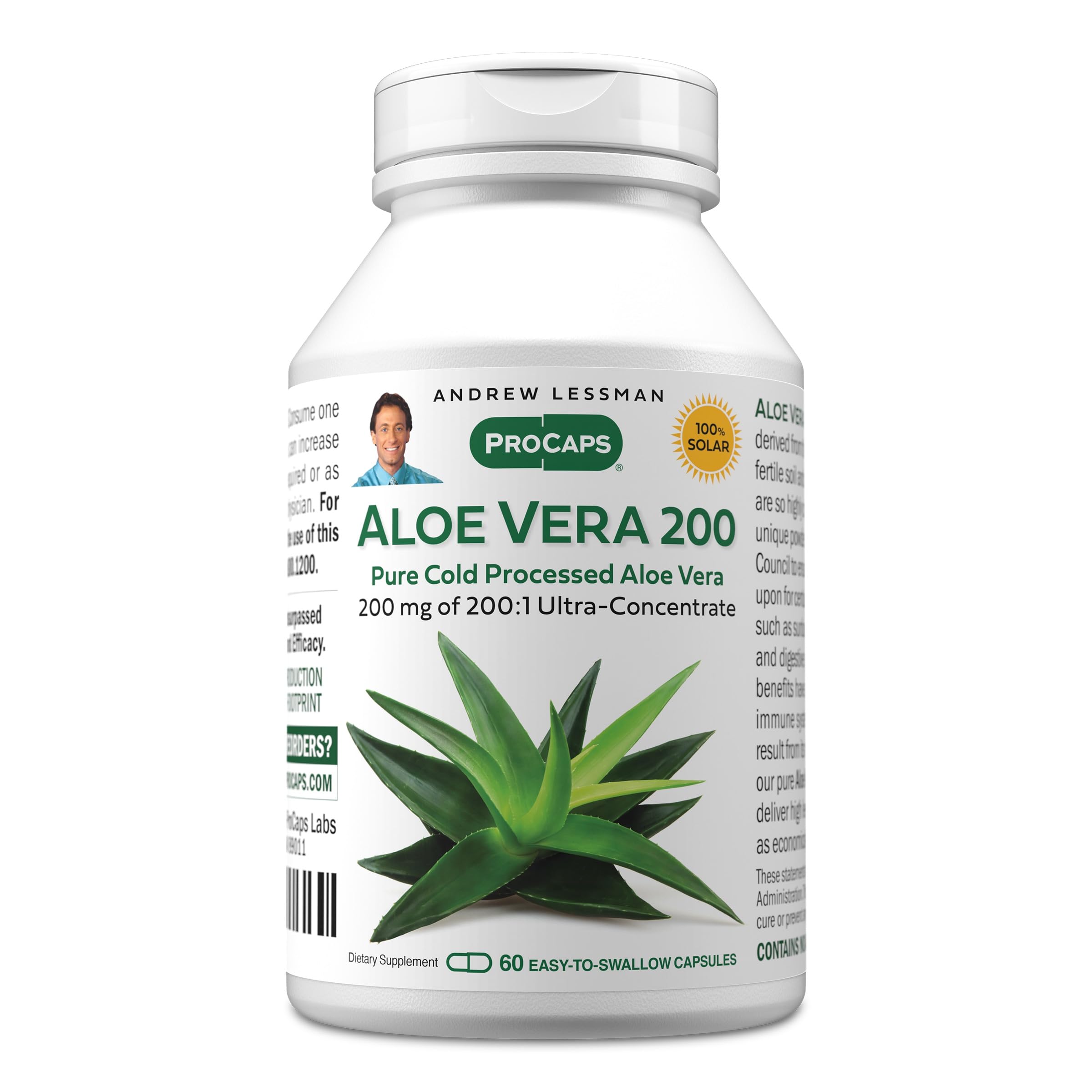 ANDREW LESSMAN ProCaps Aloe Vera 400 mg, 120 Capsules — Amazon image 9