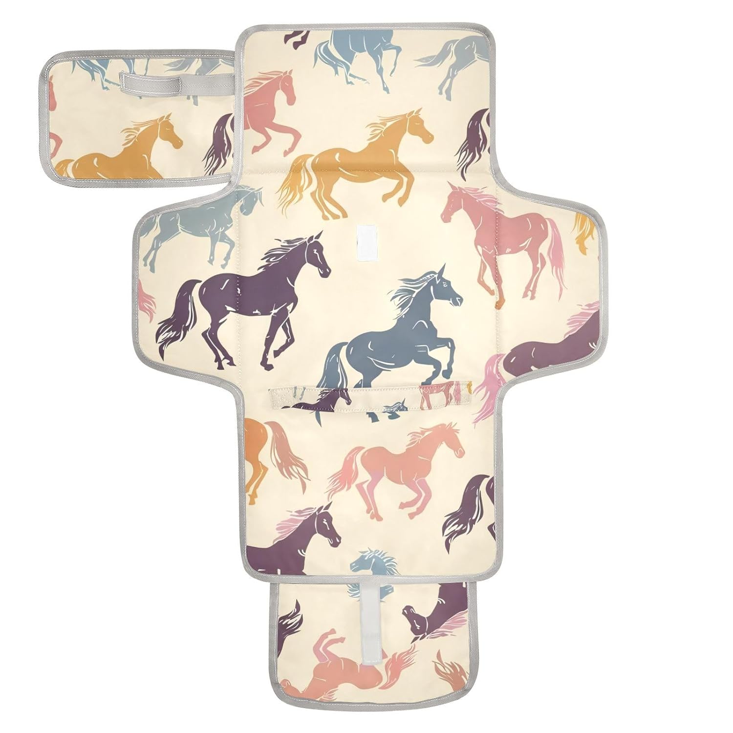 Colorful Unicorns Reusable Changing mat with Tissue Pocket Waterproof Changing pad for Baby Infant Travel Station Kit cambiador de pa?ales para Bebes