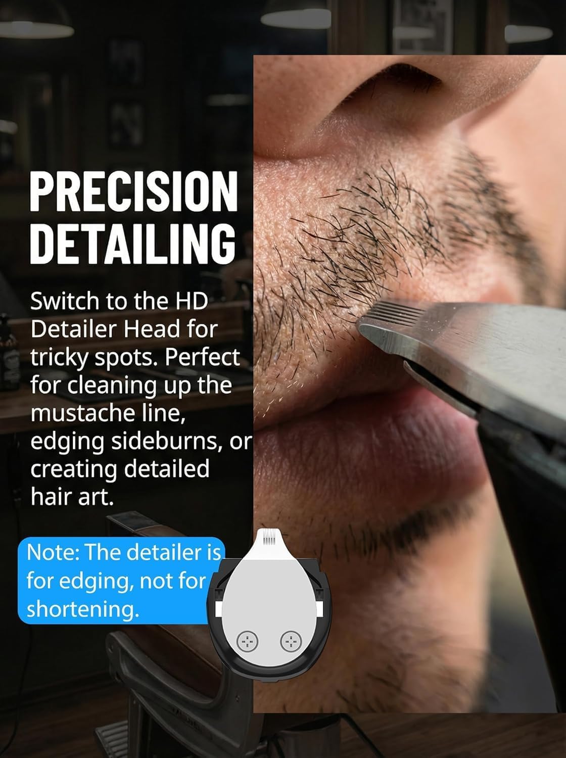 40 Precisions Electric Beard Trimmer for Men, Mens Grooming Trimmer for Beard, Mustache, Face and Ear Hair, Multi-Series Clipper, Waterproof, USB C Charging, Soft Pouch, Wide Blade, Gift Box