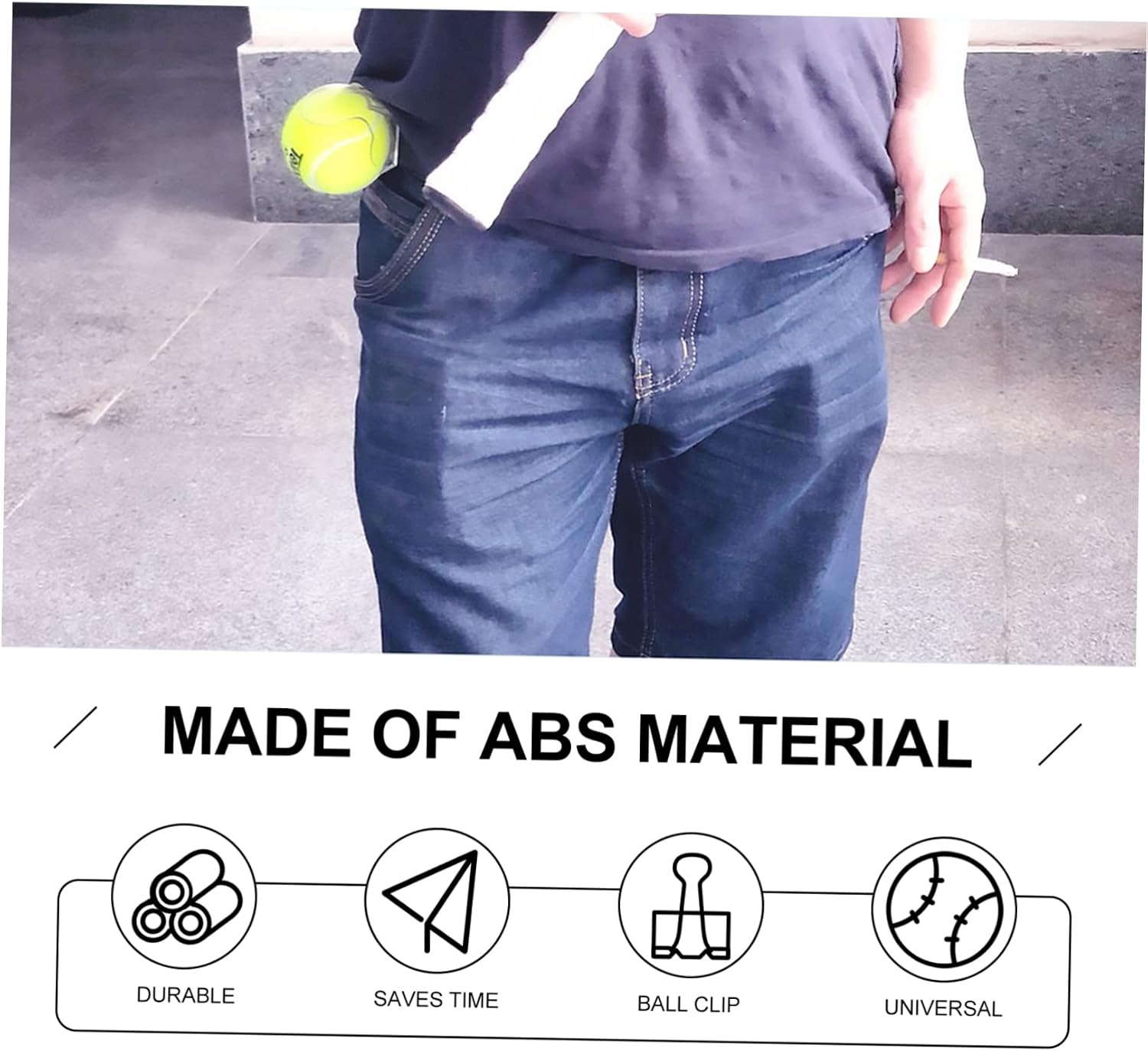1pc Tennis Clip Tennis Ball Waist Clip Holder for Professionals (Clear) Belt Bro for Women Belts for