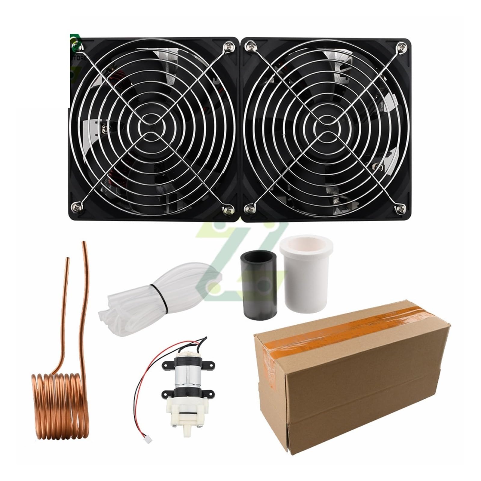 Nagrzewnica indukcyjna, 2500W DC12-48V ZVS nagrzewnica indukcyjna płytka PCB nagrzewnica indukcyjna z cewką podwójny zestaw zasilający wentylatora