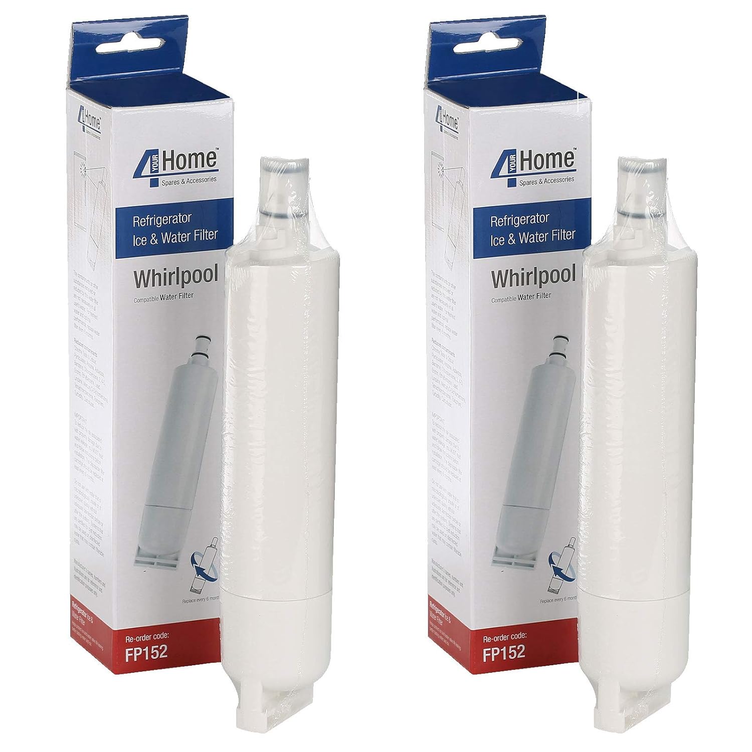 First4Spares Type SBS002 Water Filter Cartridges For Whirlpool Fridges