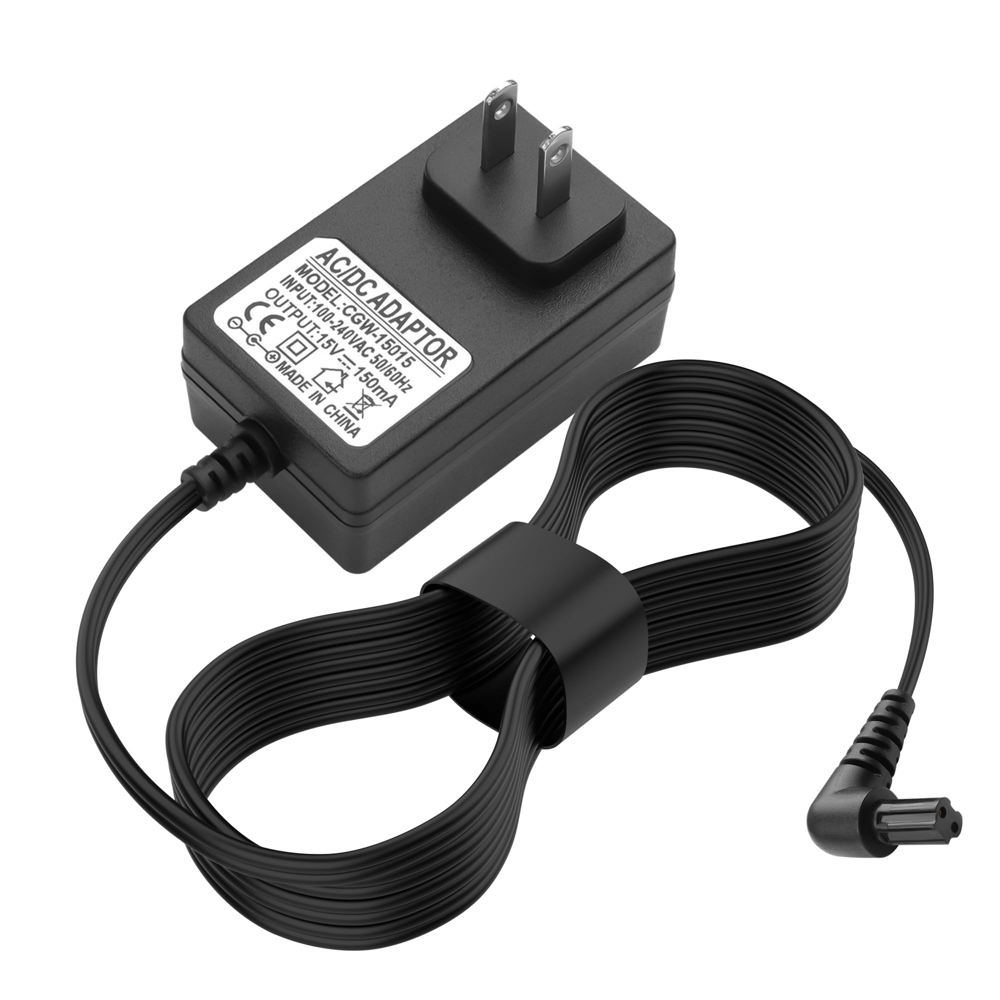 15V 150mA Charger For Black & Decker Dustbuster Handheld Vacuums - Replacement Power Adapter Cord