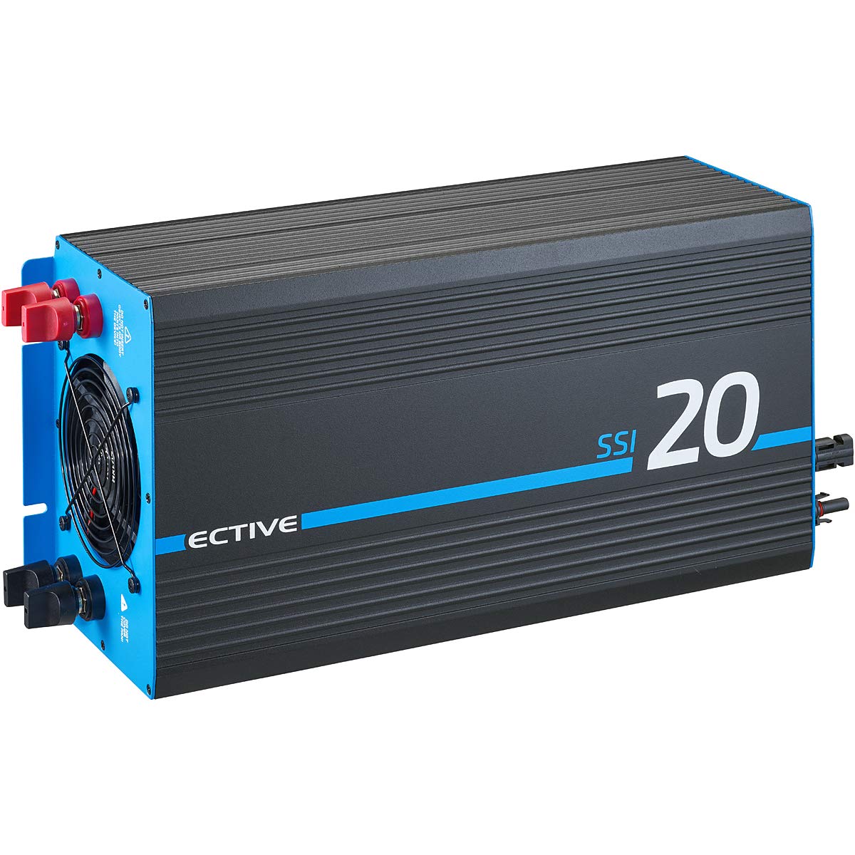 ECTIVE Reiner Sinus Wechselrichter SSI 20-2000W, 20A, 24V auf 230V, Überlastschutz, Überhitzungsschutz, mit MPPT-Laderegler - Spannungswandler, Umwandler, Stromwandler, Batterieladegerät