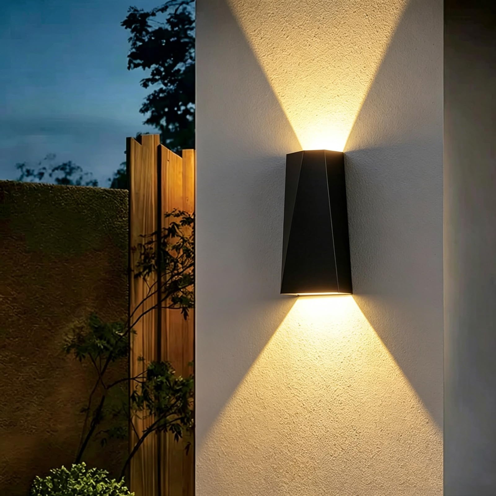 SDUYTDG IP65 Waterproof LED Up Down Wall Light 10W Modern Front Porch Lamp 3000K Aluminum Outdoor Wall Light Fixture, Exterior Sconce for Garage Garden Patio